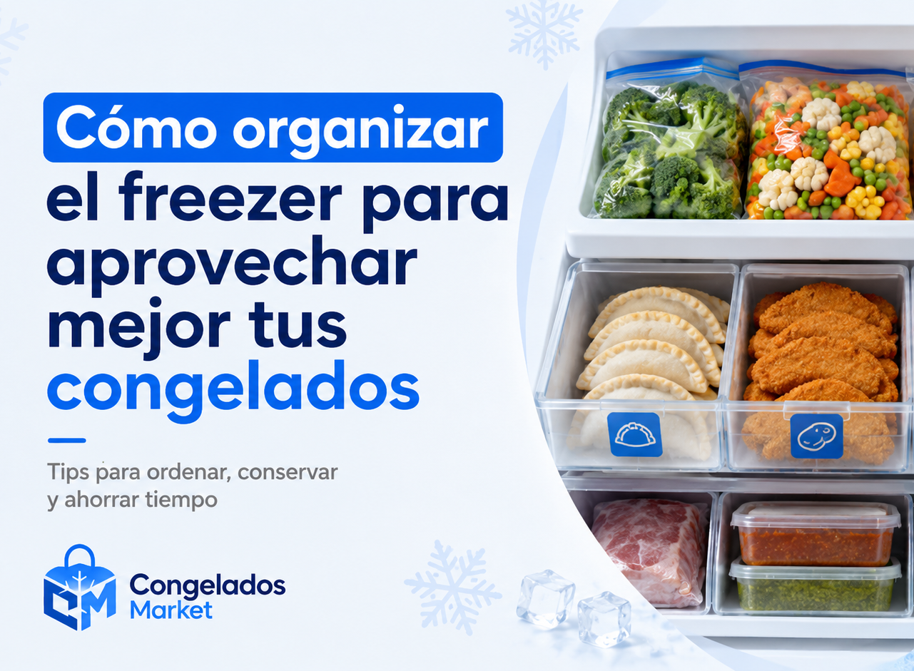 Cómo organizar el freezer para aprovechar mejor tus congelados