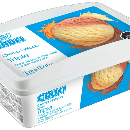 Triple Dulce de Leche, Chocolate y Sambayón 1 L