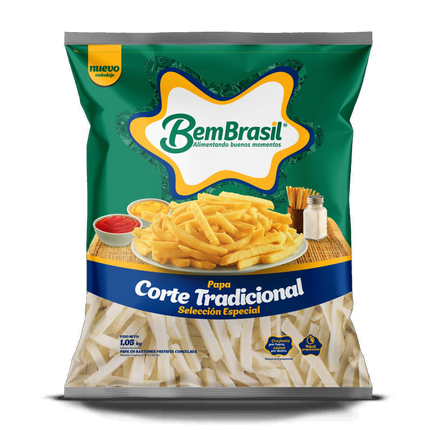 Papas Fritas Congeladas Gruesas Bem Brasil 2 Kg