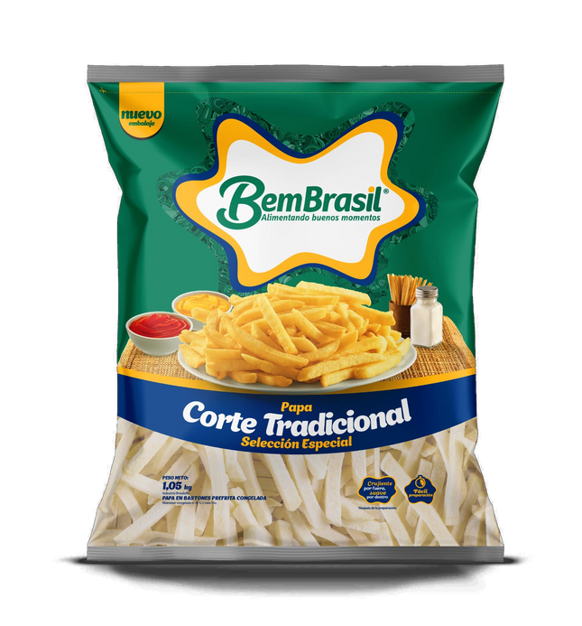Papas Fritas Congeladas Gruesas Bem Brasil 2 Kg