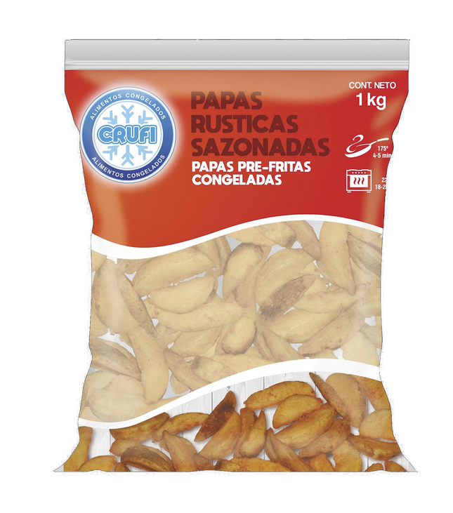 Papas Rusticas Sazonadas Crufi 1 Kg