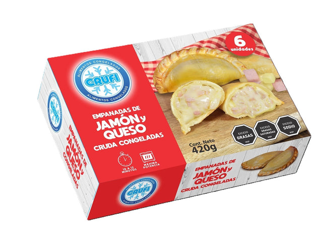 Empanadas Jamón y Queso x 6 uni