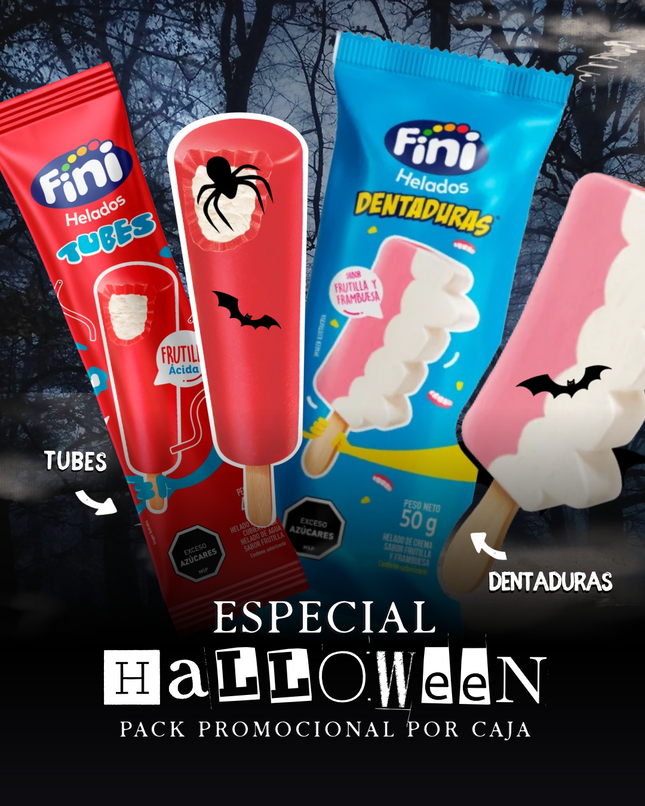 Pack halloween tubes & dentaduras