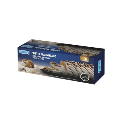 Postre marmolado